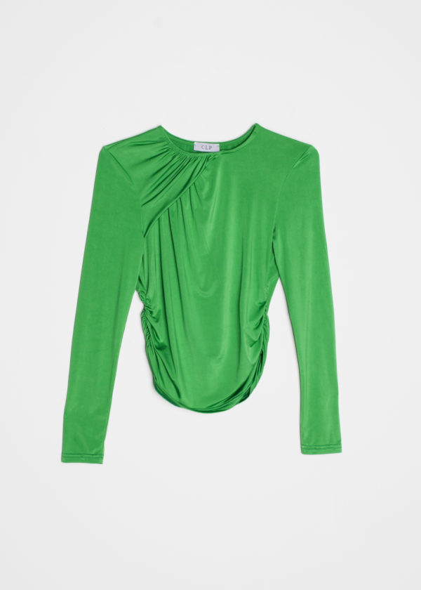 camiseta frunces colores-verde-l