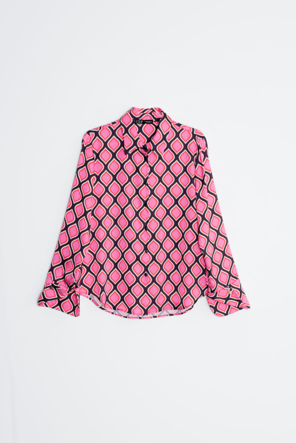 camisa estampado geométrico-rosa-xl