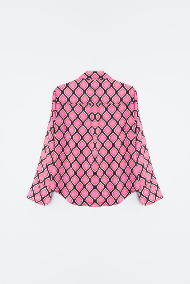 camisa estampado geométrico-rosa-l