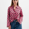 camisa estampado geométrico-rosa-m