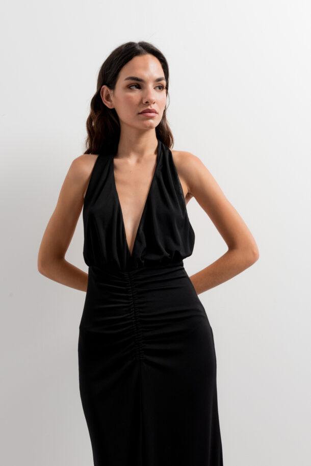 vestido largo halter-negro-xs